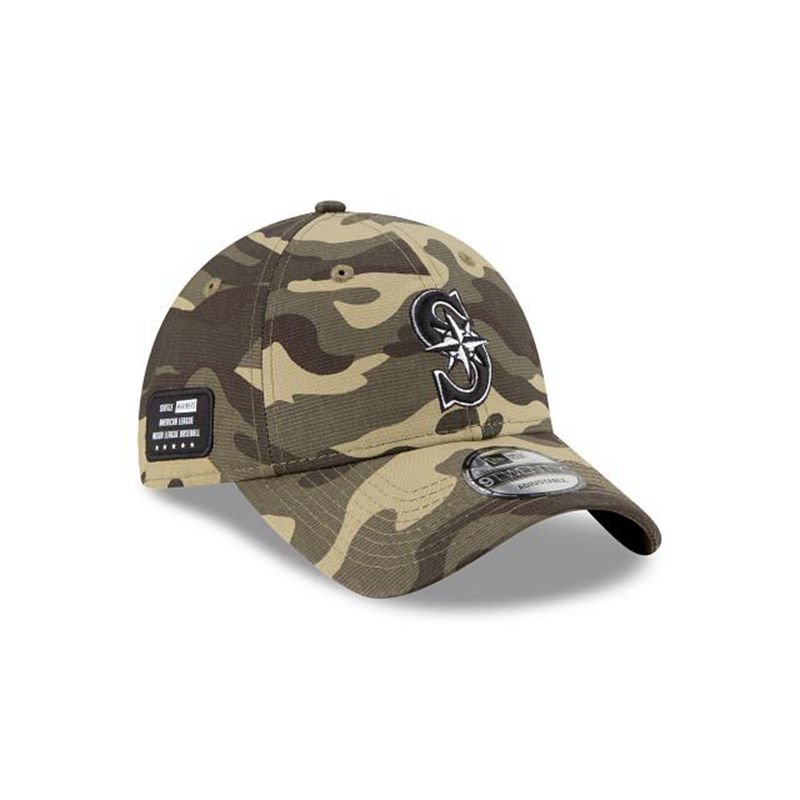 MLB Seattle Mariners Armed Forces Weekend 9Twenty Adjustable (RDZ6140) - Green New Era Caps